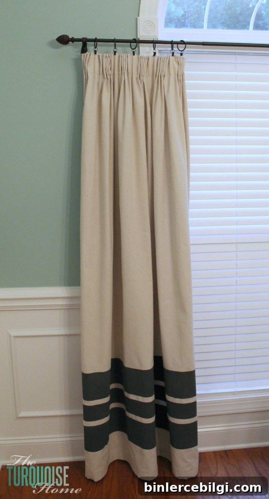 DIY Easy Pleated Curtains