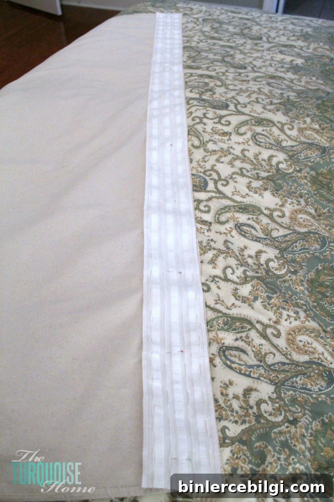 DIY Easy Pleated Curtains