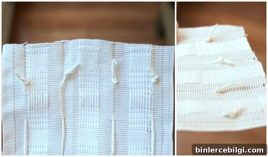 DIY Easy Pleated Curtains