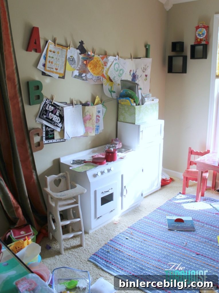 Turn Your Formal Dining Room into a Kid-Friendly Playroom 4 Formal Dining Room to Functional Play Room | TheTurquoiseHome.com