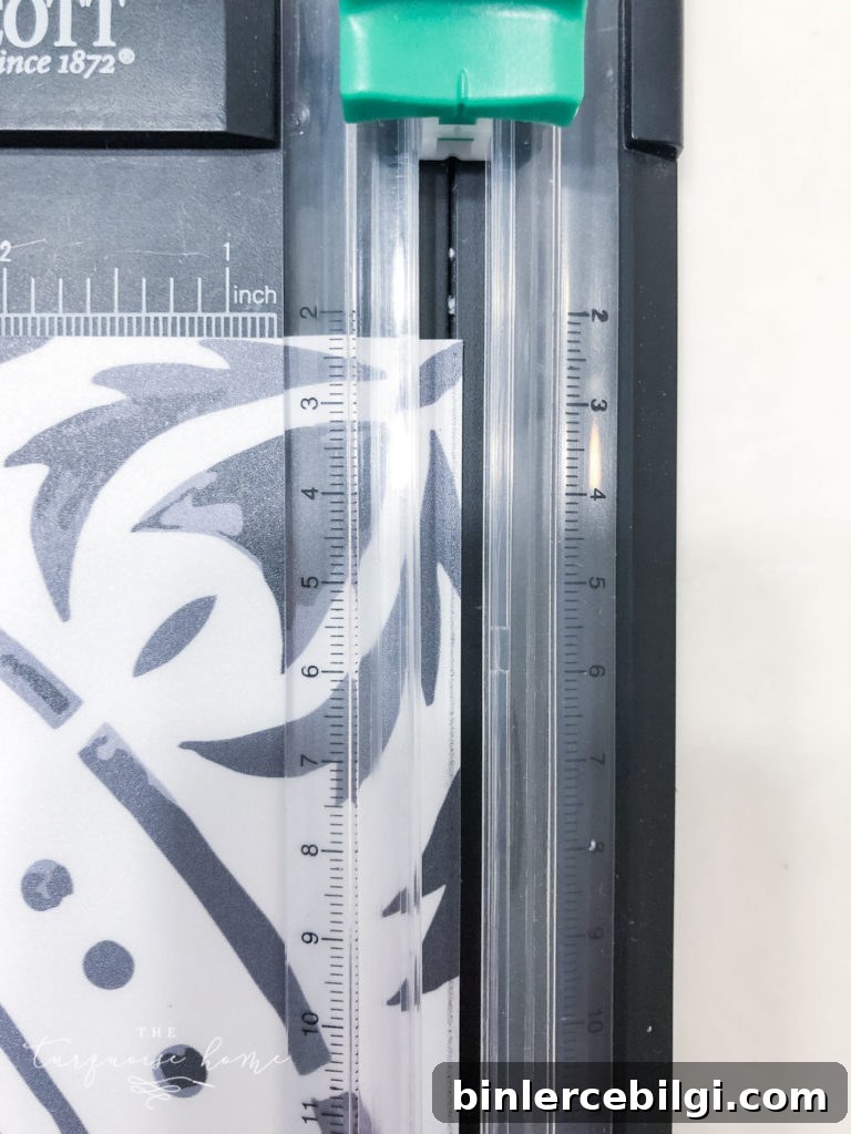 DIY Peel and Stick Vinyl Tile Flooring --> trim off 1/8 of an inch to make them fit