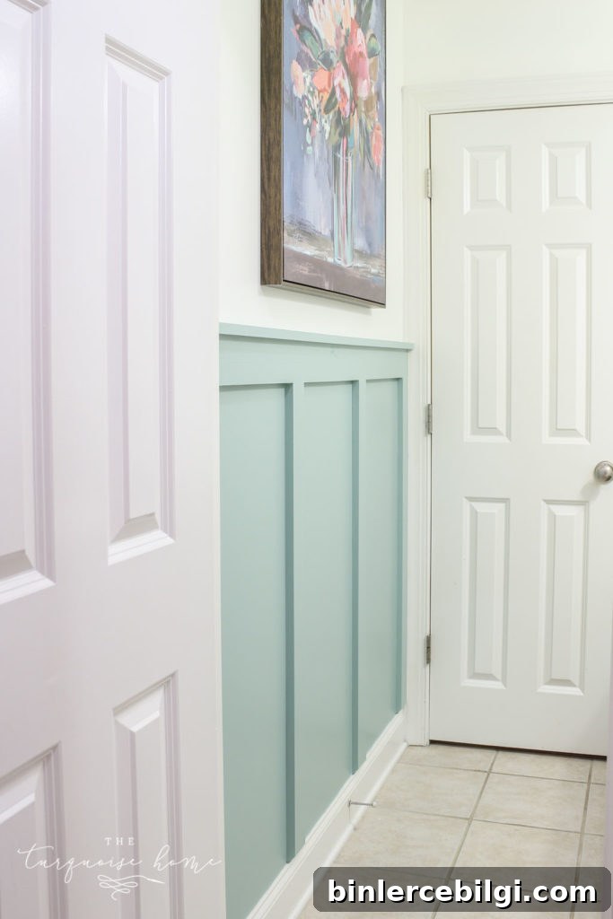 DIY Board and Batten Tutorial -->> Wythe Blue from Benjamin Moore