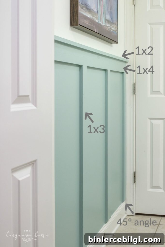 DIY Board and Batten Tutorial with board sizes!