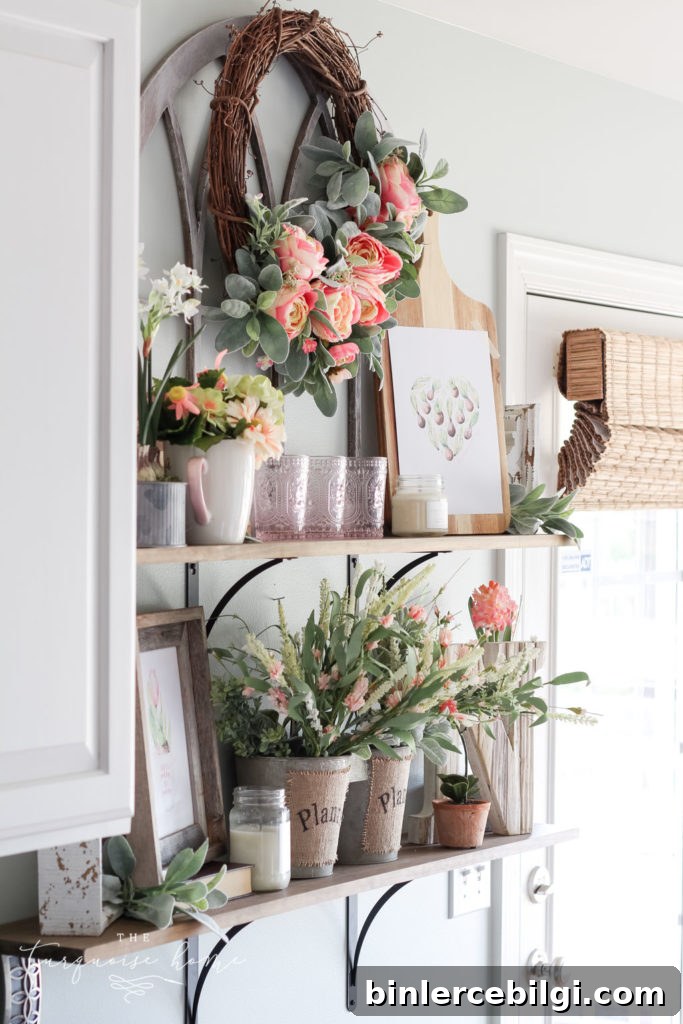 Spring Home Tour at a Flower Shop: Floral Home Decor Ideas 2 A flower shop spring home tour with lots of gorgeous fauxtanicals!