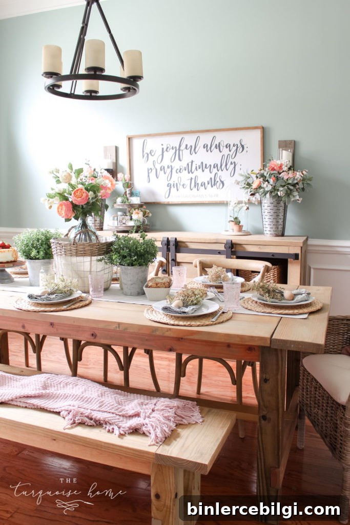 Spring Home Tour at a Flower Shop: Floral Home Decor Ideas 3 My floral spring tablescape with gorgeous faux botanicals!