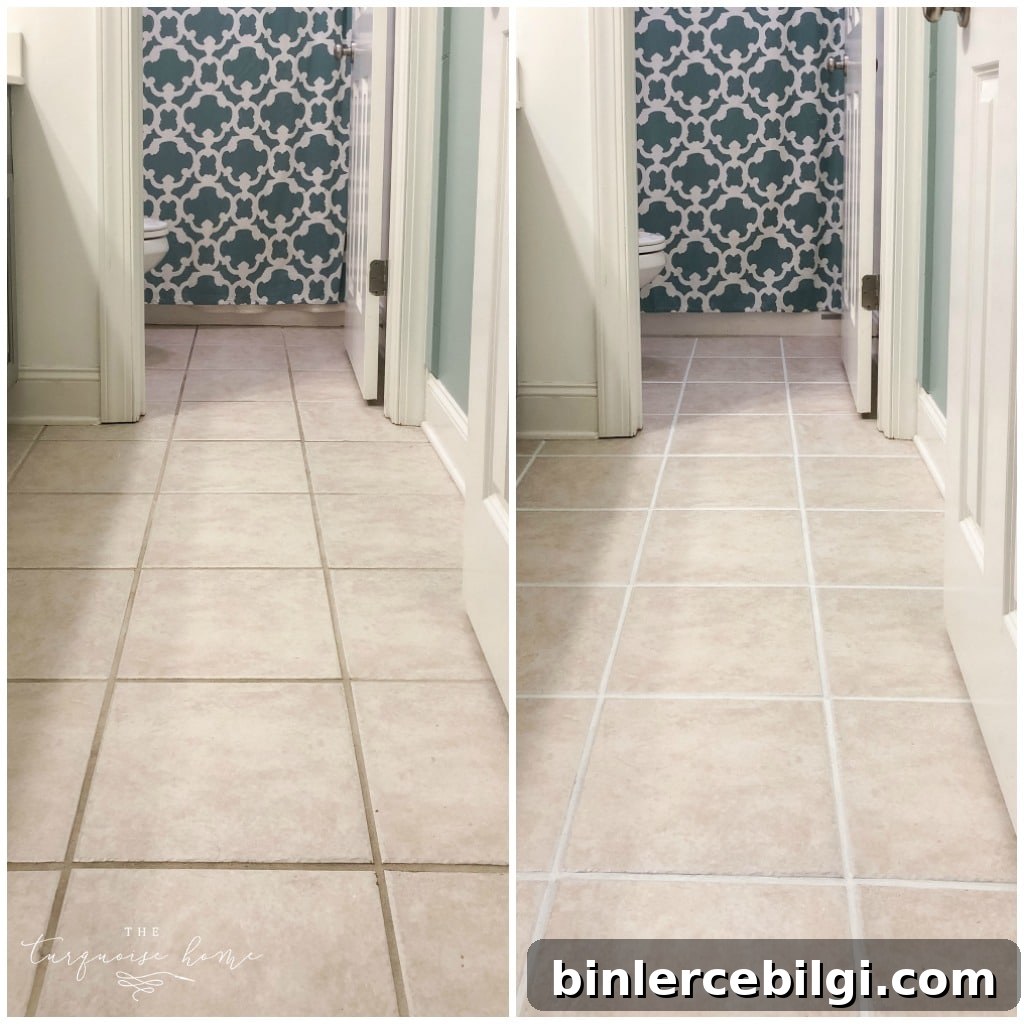 How to Make Your Grout White Again - or any color for that matter! - BEFORE and AFTER!