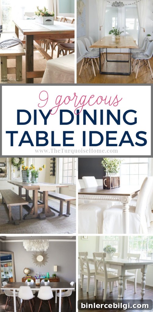 The BEST DIY Dining Table Ideas