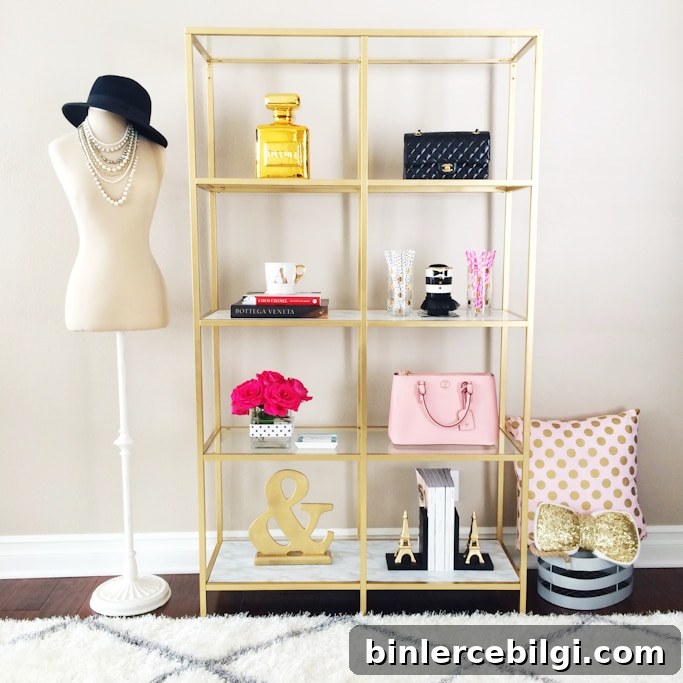 Affordable DIY Shelving Ideas to Maximize Home Storage 14 Gold Freestanding Shelves
