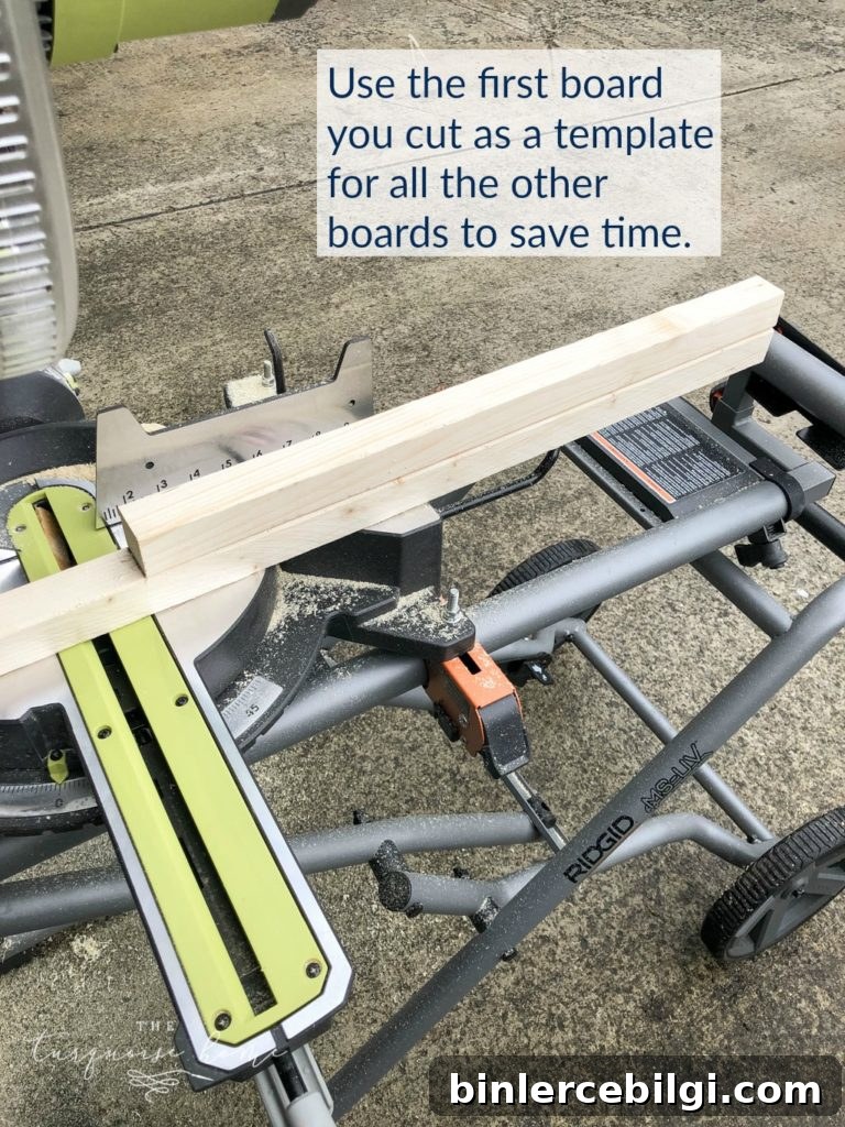 Use the first cut board as a template for all the rest