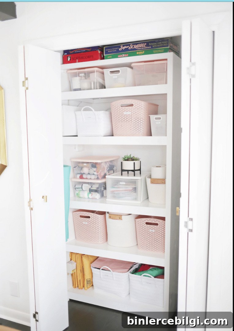 How to Organize a Linen Closet from from A Beautiful Mess.
