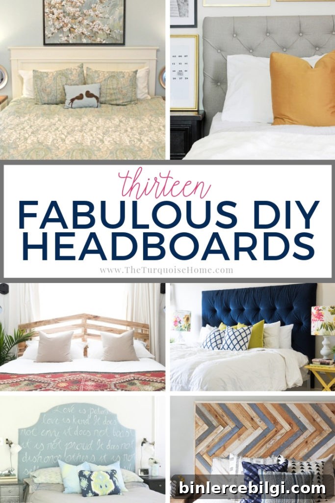 13 Fabulous DIY Headboard Ideas {How to Make a Headboard}