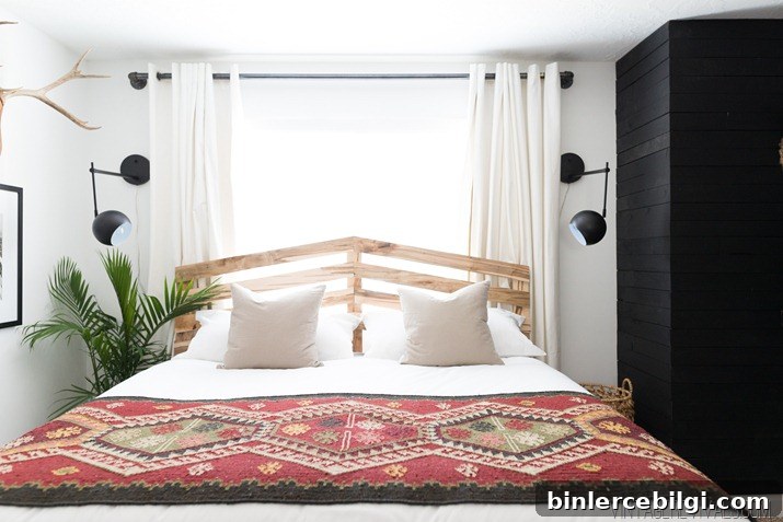 How to make a headboard: 13 Beautiful DIY Headboard Ideas - DIY Slatted Headboard