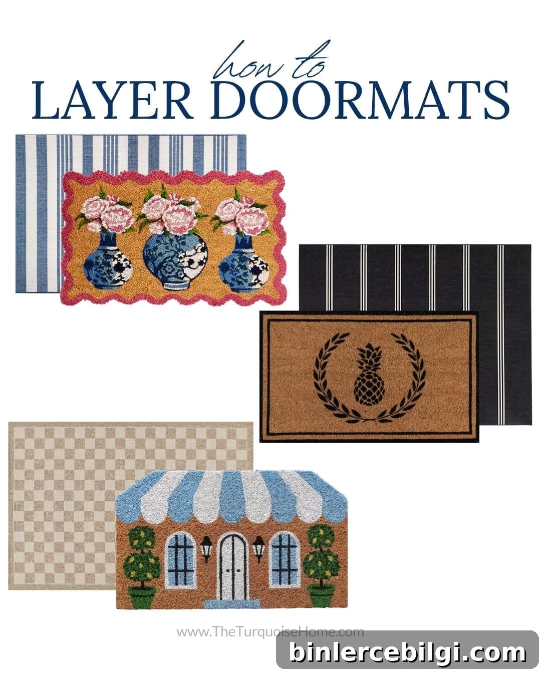 how to layer doormats