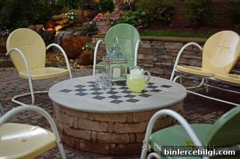 DIY Fire Pit Ideas and Where to Buy Them 5 Firepit cover that doubles as a table