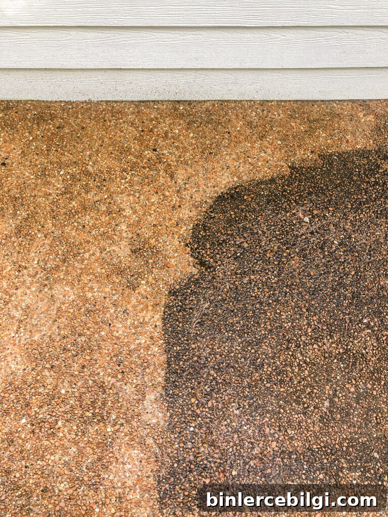Pressure Washed Sidewalk