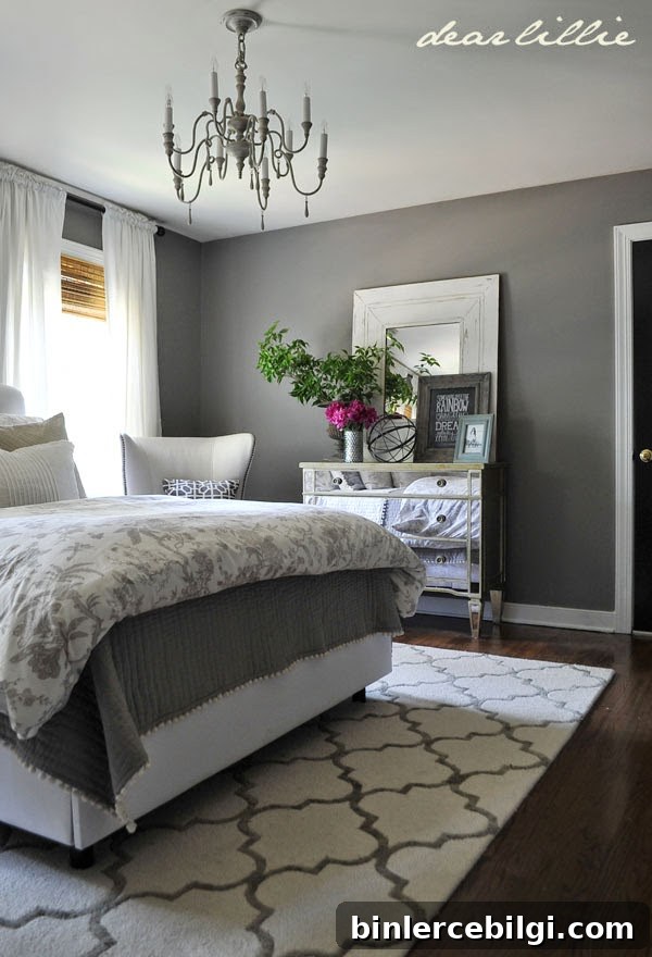 The Best Gray Paint Colors for Your Home -->> Graystone in the bedroom