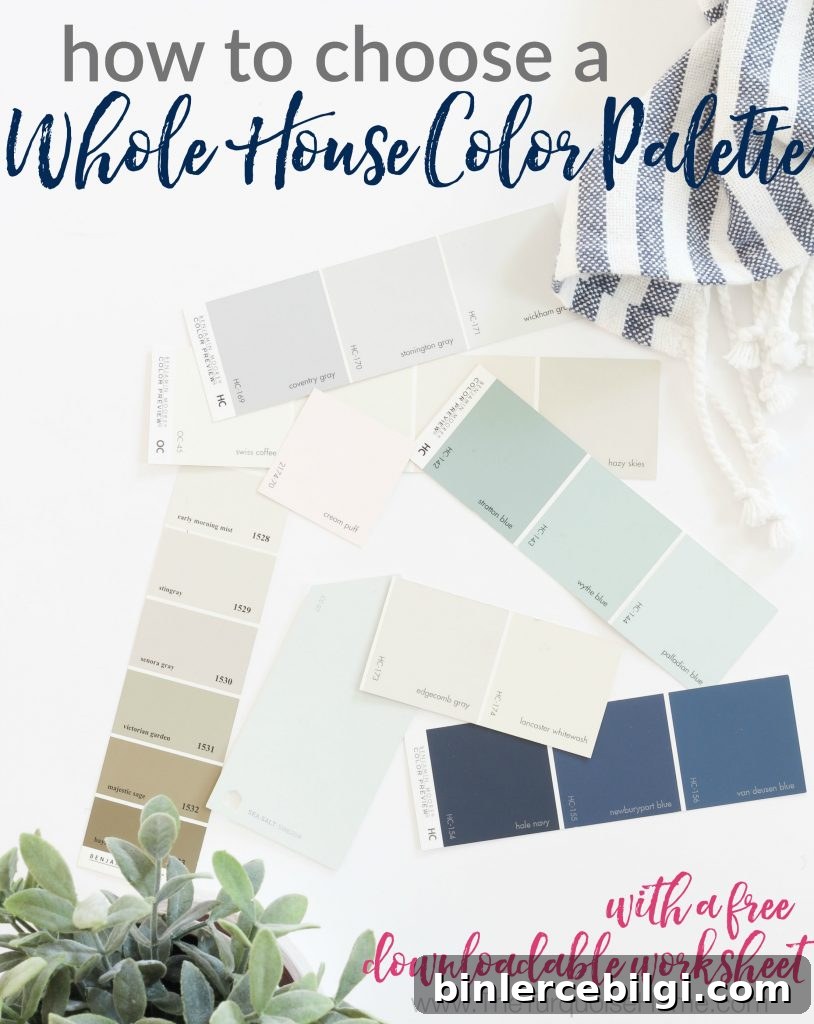 How to Create a Whole House Color Palette without being overwhelmed!!