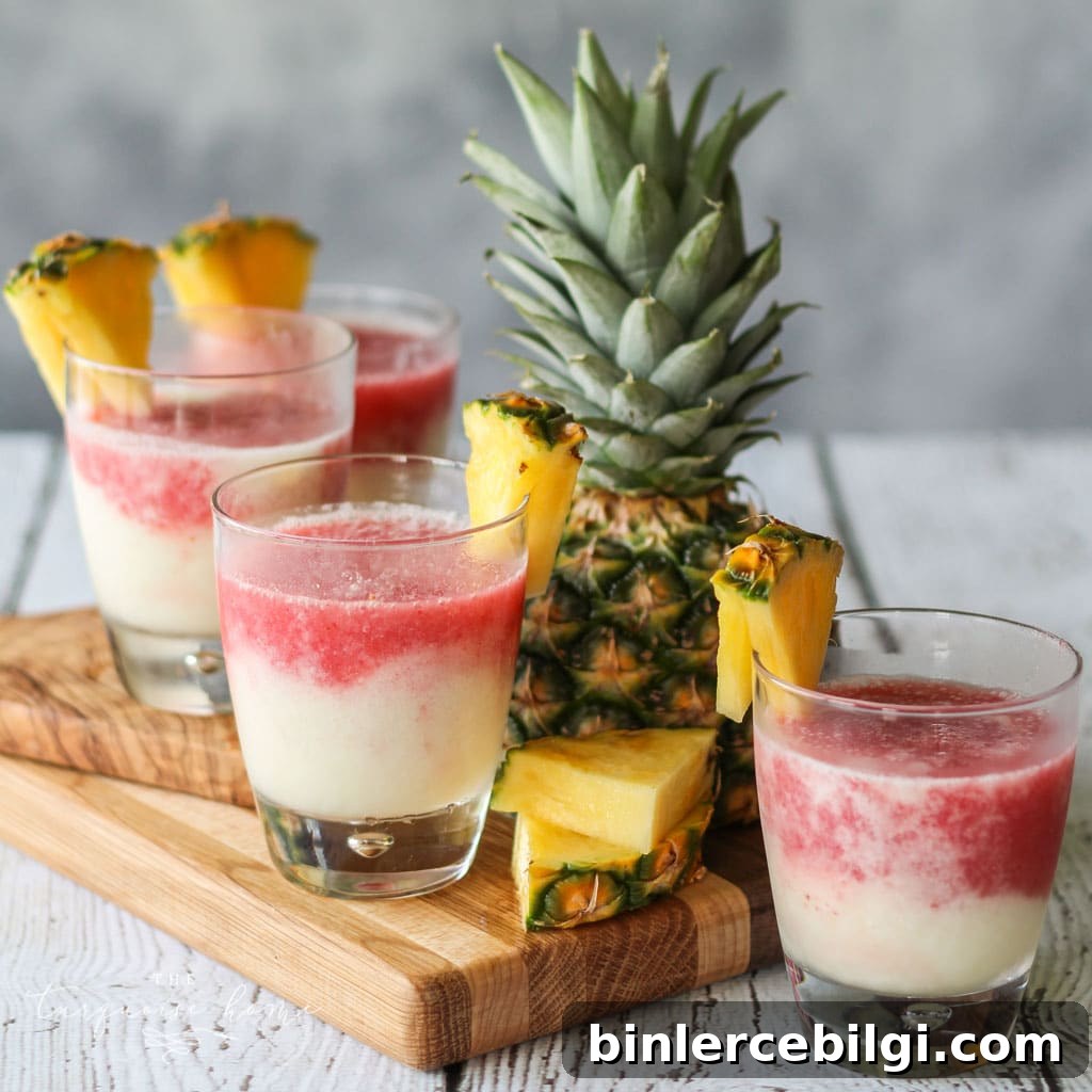This Lava Flow Cocktail will make you feel like you're hanging out on the beach! A traditional Hawaiian drink!