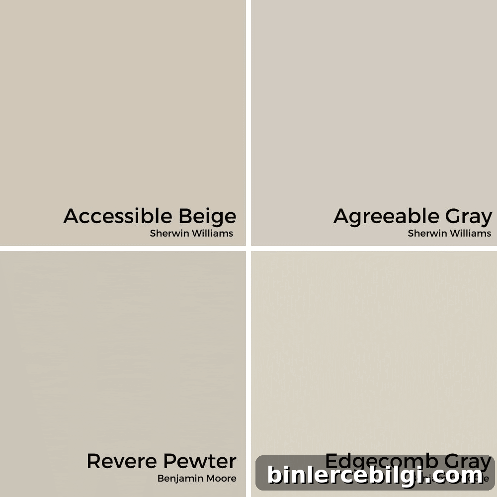 Revere Pewter vs. Agreeable Gray