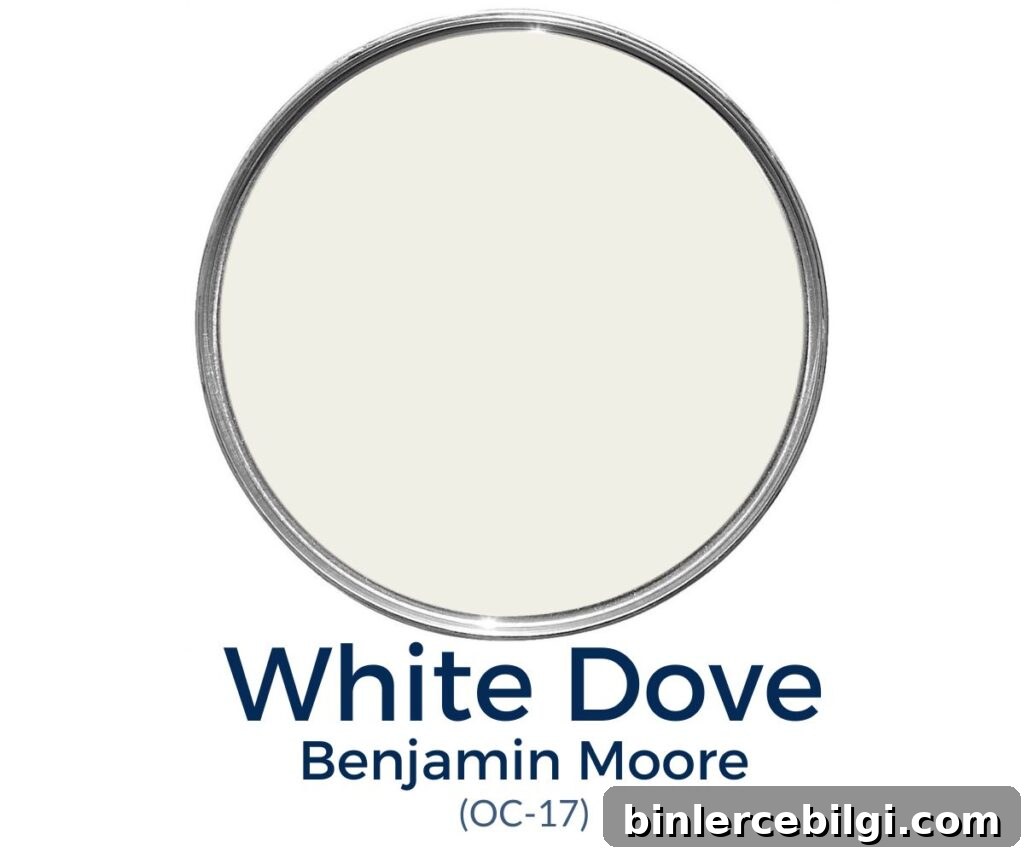Benjamin Moore White Dove OC-17 Paint Color: Undertones & Uses 2 white dove paint color review