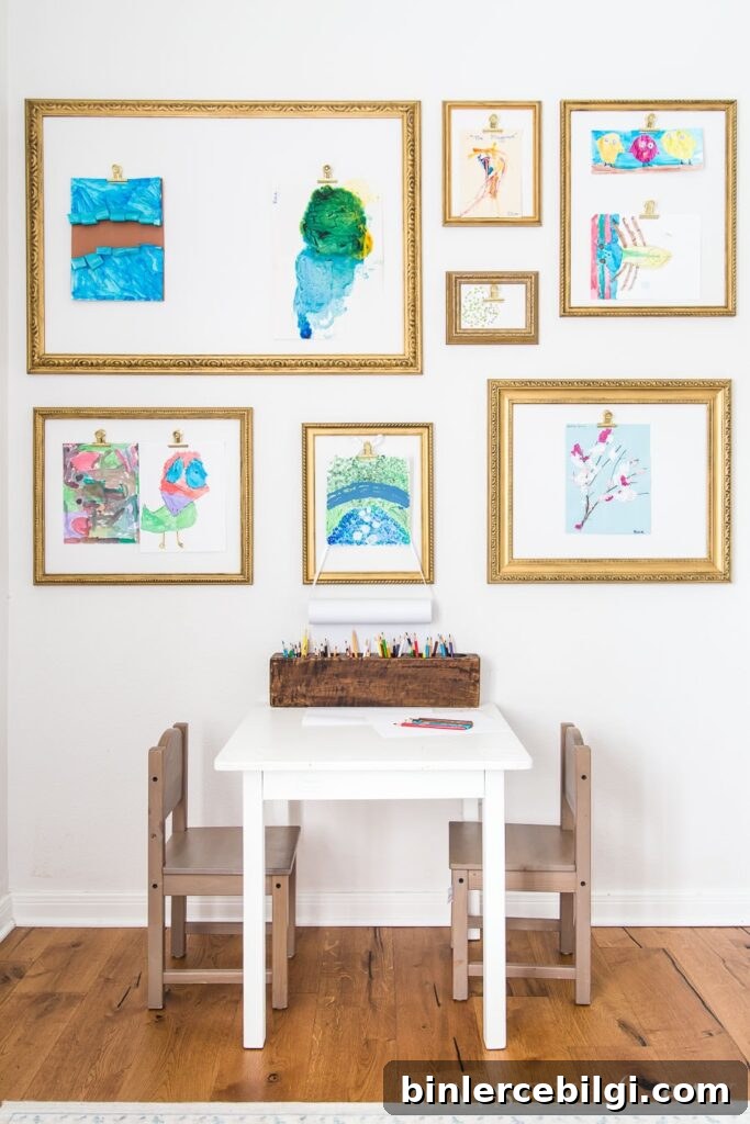 Kids Art Display from Maison de Pax