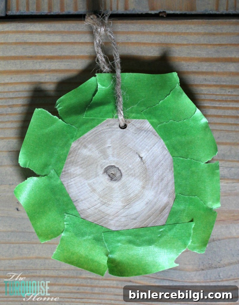 Chalkboard Wood-Slice Ornaments
