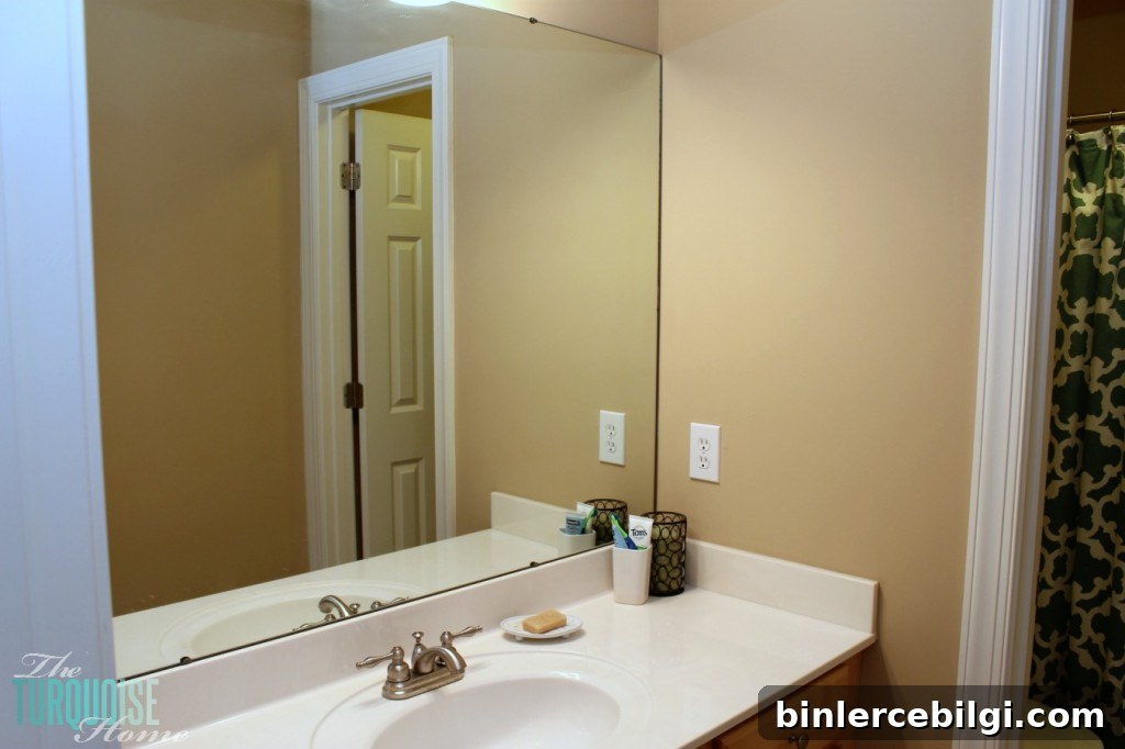 Builder's Beige Guest Bathroom