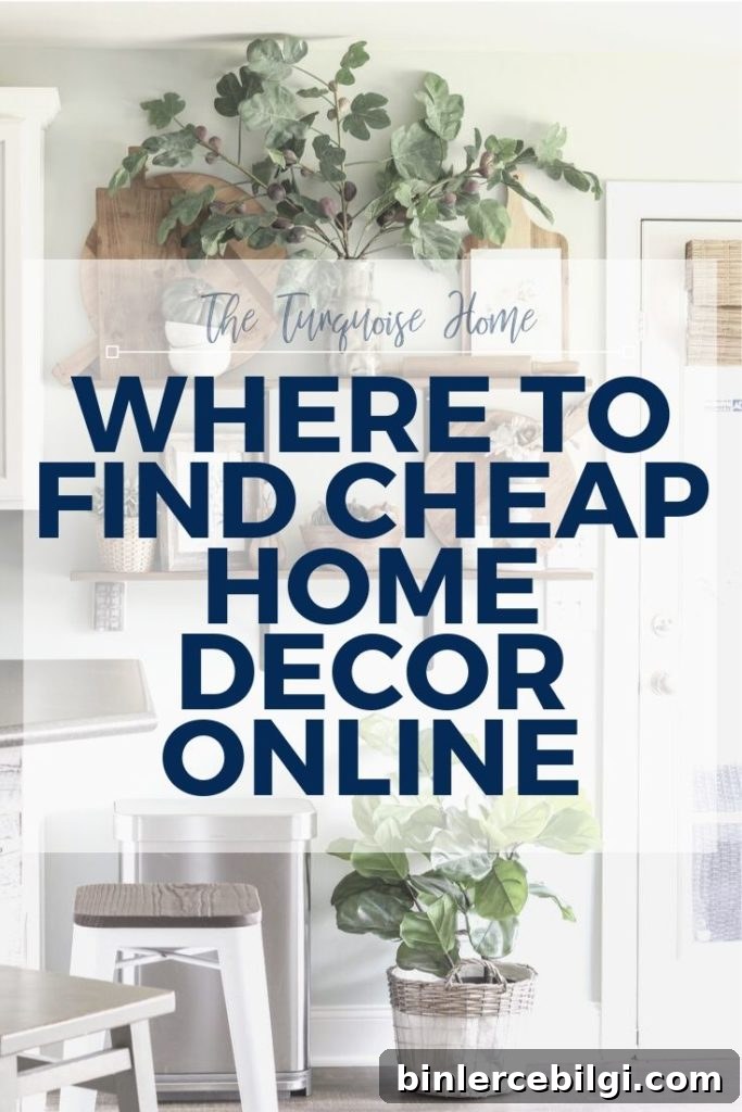 Where to find cheap home decor online.