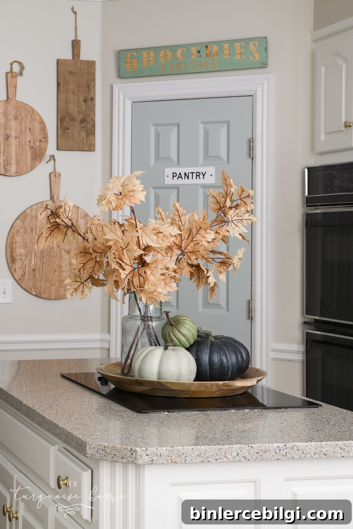 Gorgeous Autumn Leaven in Wooden Bowl