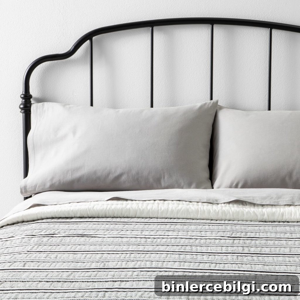 Farmhouse Bedding Ideas to Transform Your Bedroom 8 Textured Stripe Quilt | Farmhouse Bedding