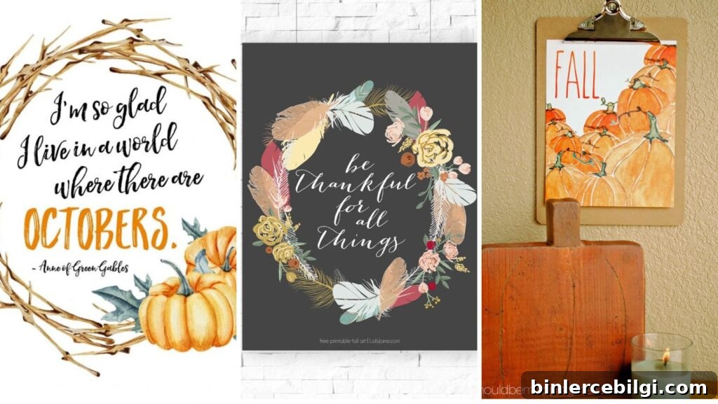 Orange Fall Printables