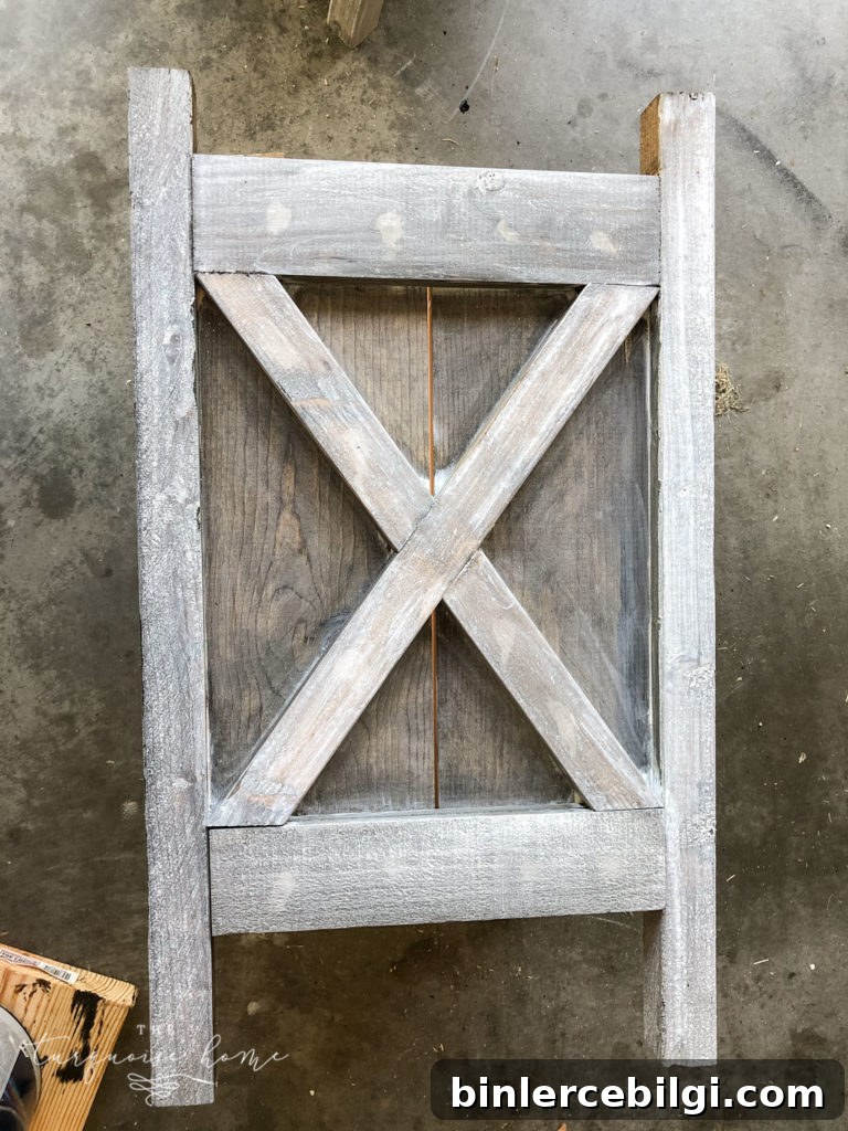 Super easy gray washed wood technique!