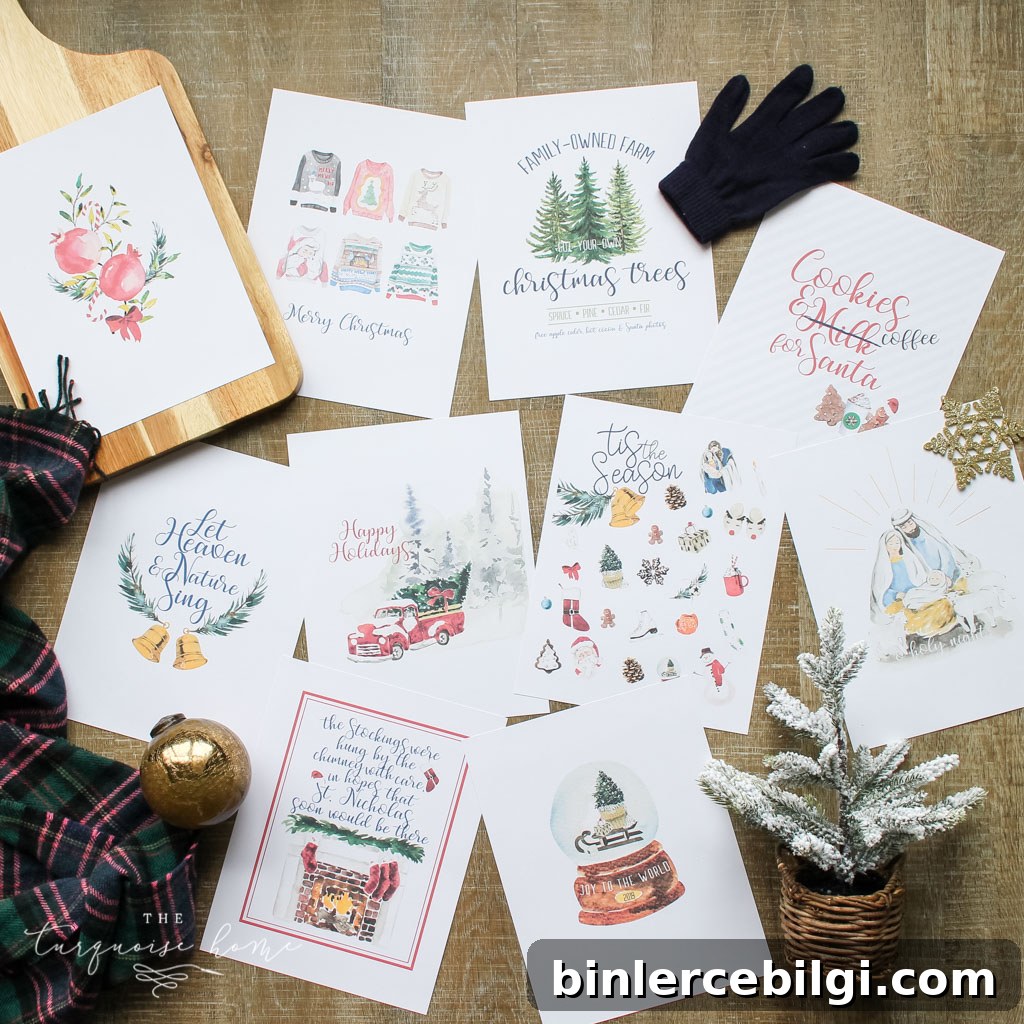 10 Christmas Printables for your home