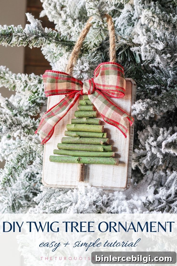 How to Make a Rustic Twig Christmas Tree Ornament 2 DIY Twig Christmas Tree Ornament