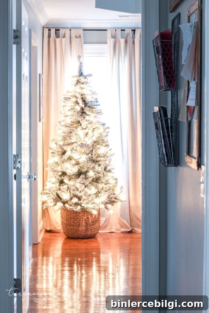 Easy 5-Step DIY Christmas Tree Basket