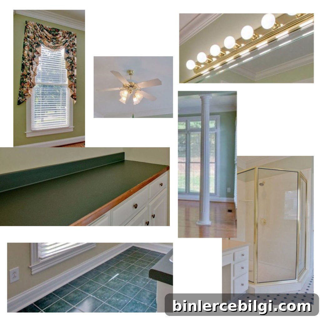 The lemon lime new house collage - all the things I'm going to update, and more!
