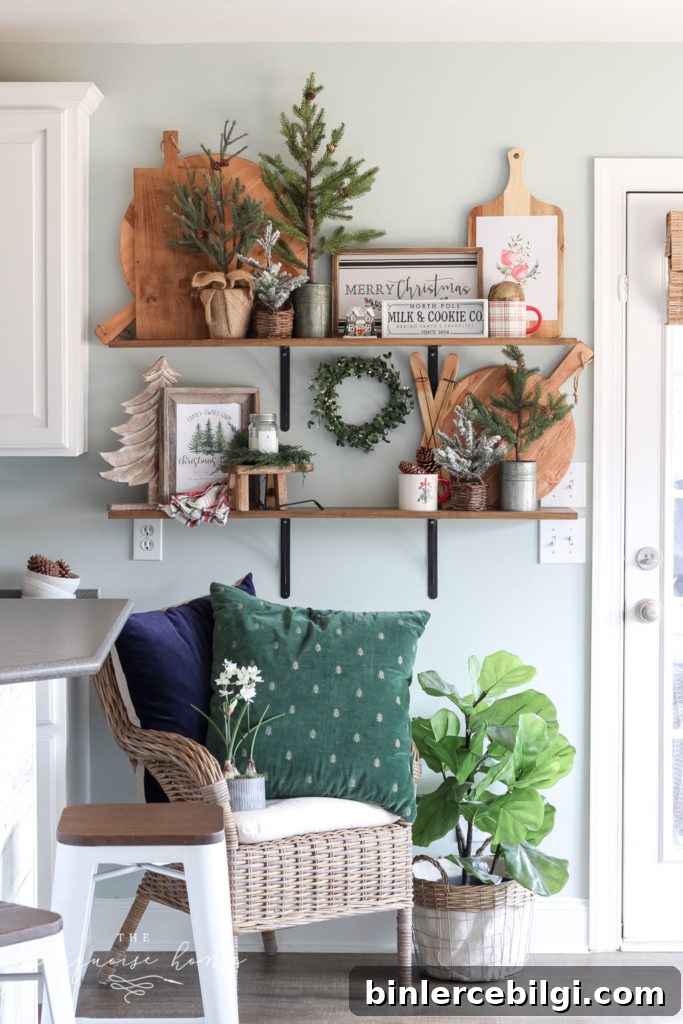 Farewell Christmas Home Tour: Inspiring Holiday Decor 11 Christmas Open Shelves