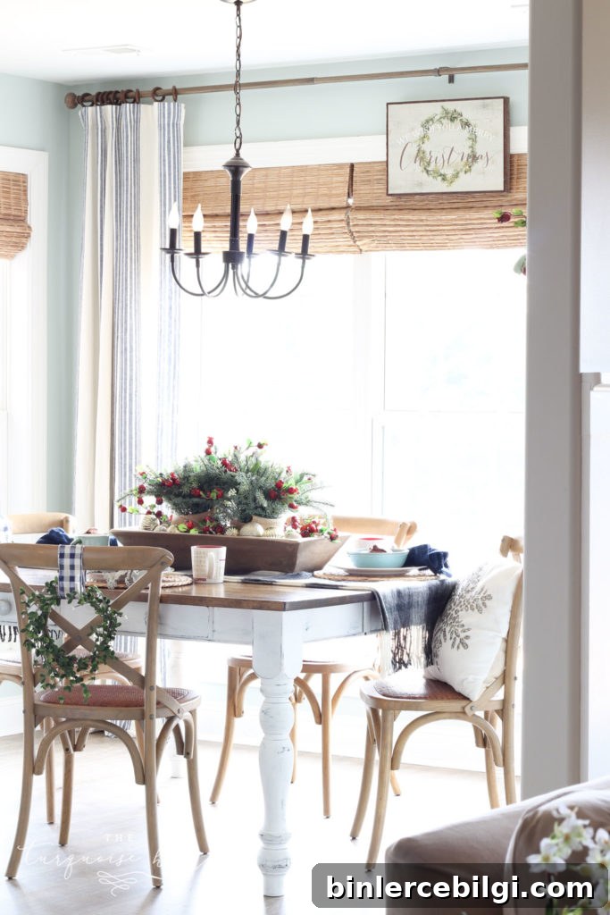 Farewell Christmas Home Tour: Inspiring Holiday Decor 6 Christmas Kitchen Table Decor
