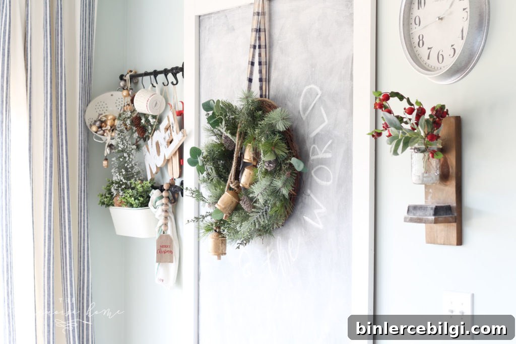 Farewell Christmas Home Tour: Inspiring Holiday Decor 10 Christmas Wreath with Bells