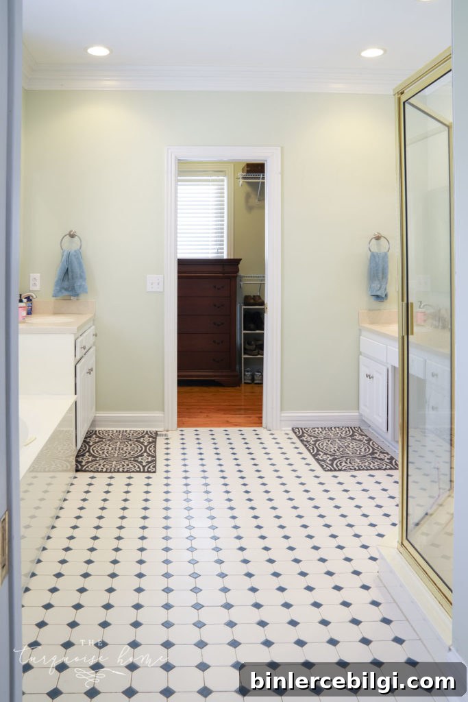 Master bathroom in the new house. 