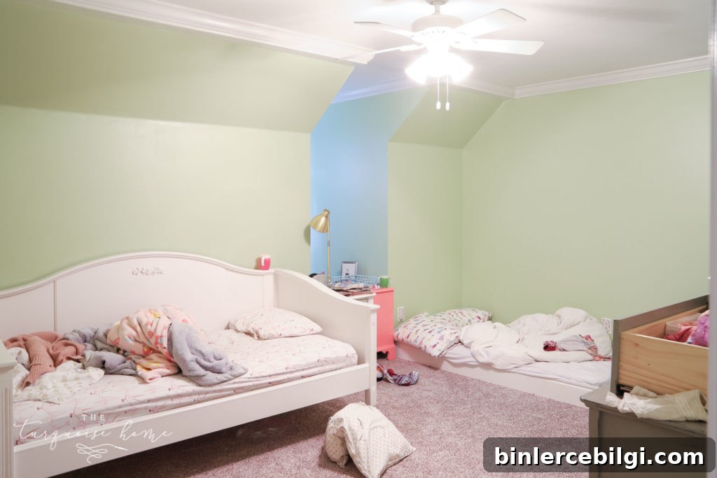 Girls bedroom in the new house. 