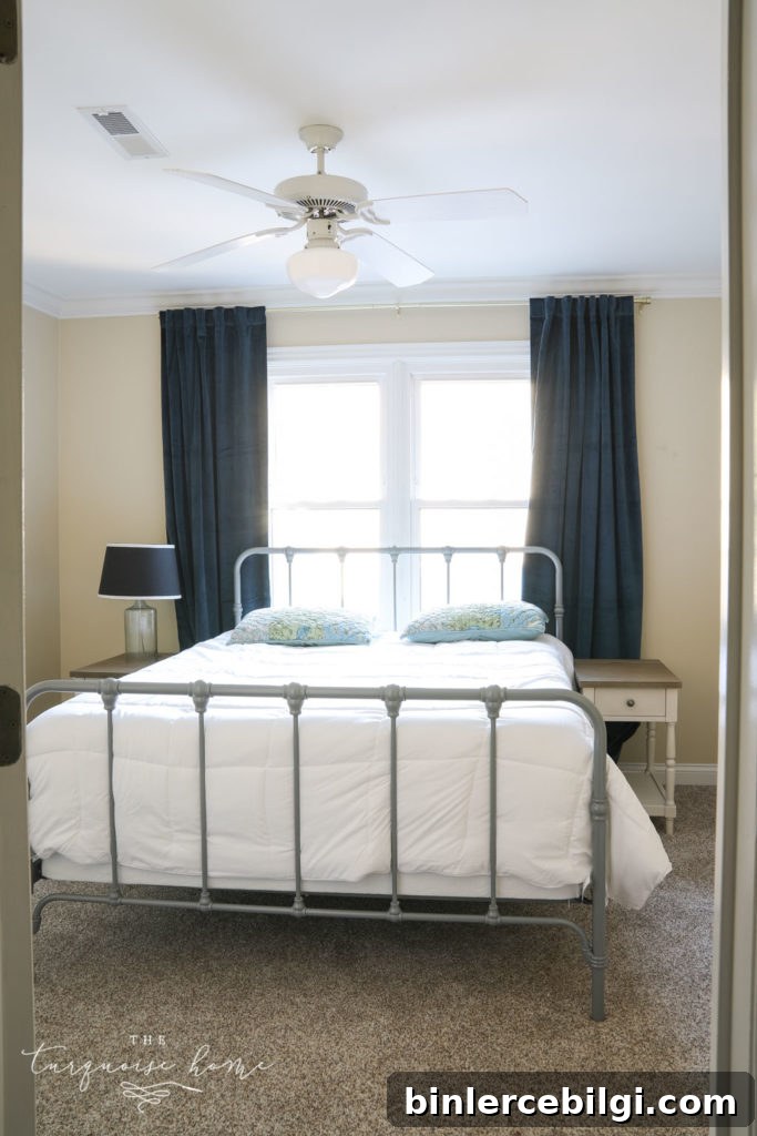 Guest bedroom in the new house. 
