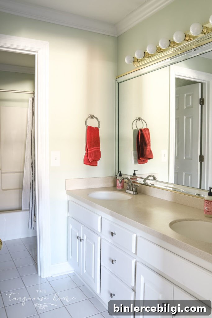 Guest bathroom in the new house. 