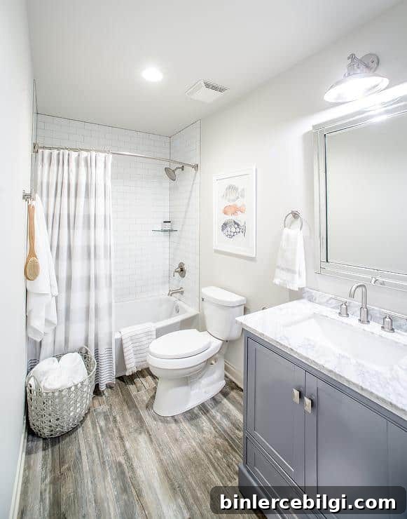 Classic gray in the bathroom