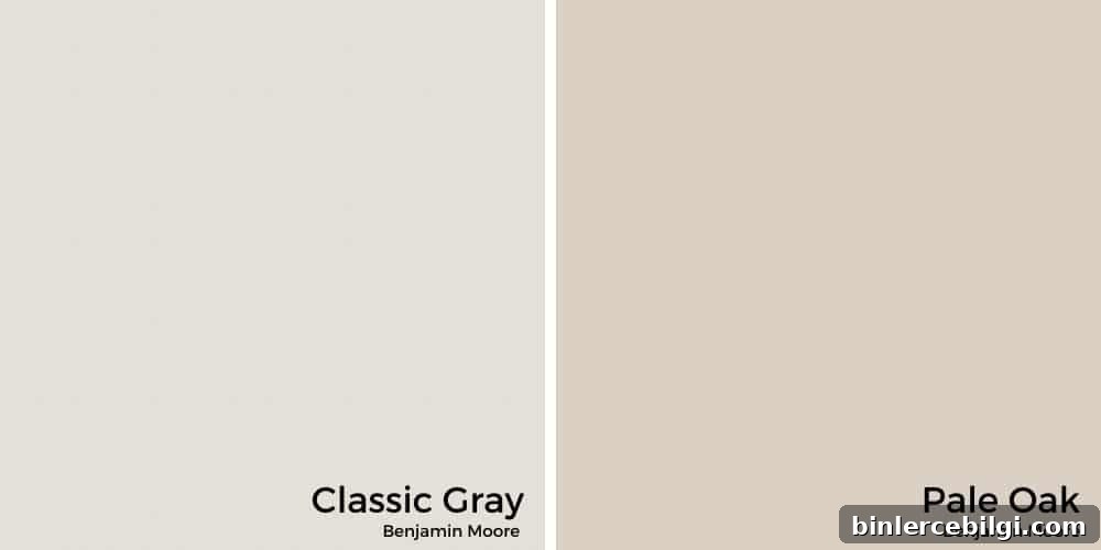 Classic Gray vs. Pale Oak