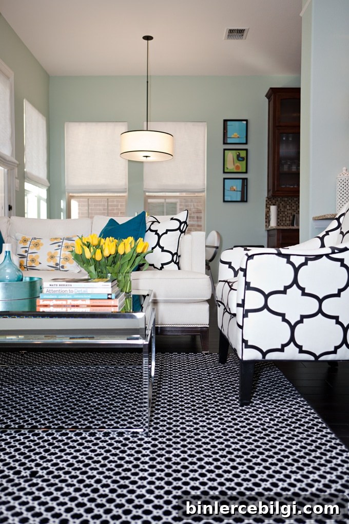 Wythe Blue | Paint in the Living Room