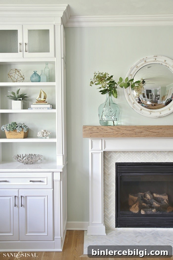 Sea Salt | Paint Colors in Living Room