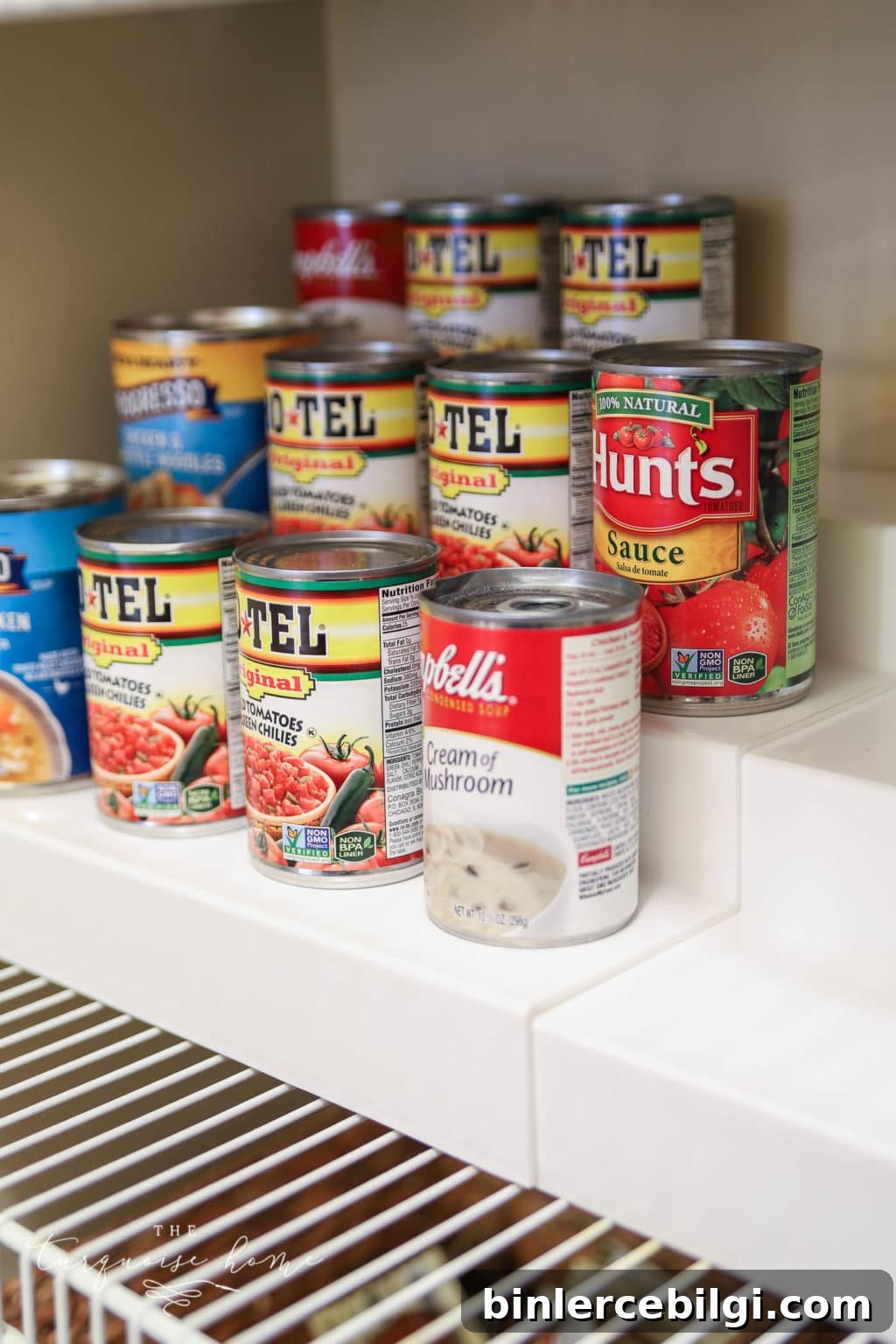 How to Organize a Pantry - can risers for can storage