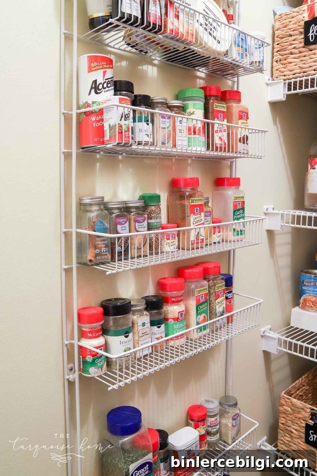 How to Organize a Pantry - extra wall storage or back-of-the-door storage