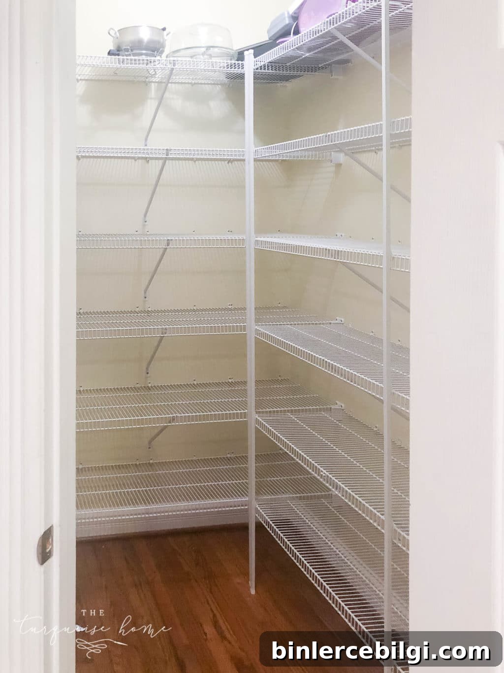 How to Organize a Pantry - remove everything from the pantry. 
